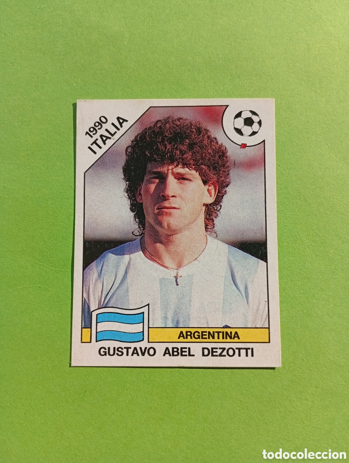 Cromos de Futebol: 1990 ITALIA 90 - N&ordm; 131 GUSTAVO ABEL DEZOTTI - ARGENTINA - ED. CARVAJAL / PANINI