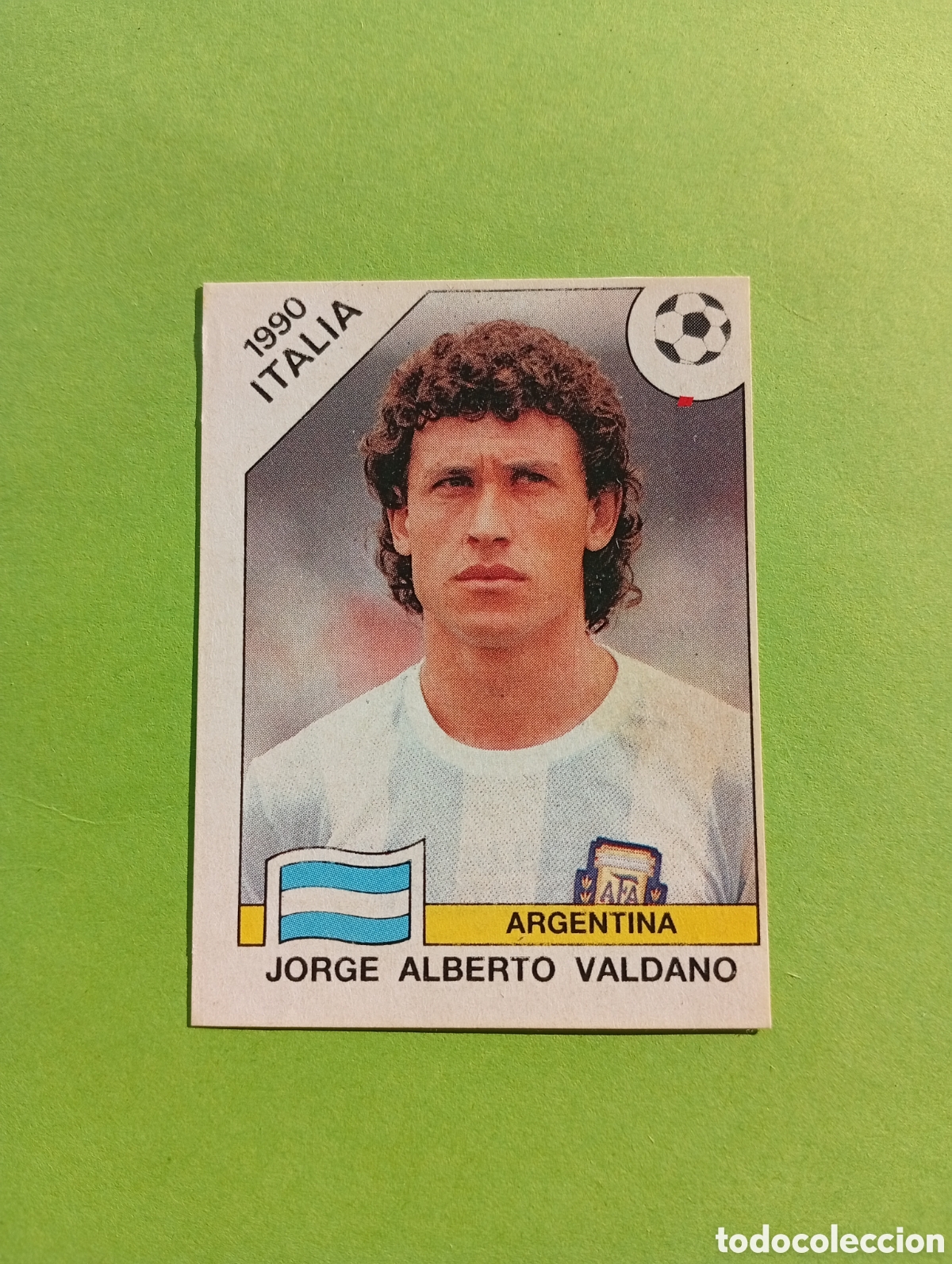 Cartes &agrave; collectionner de Football: 1990 ITALIA 90 - N&ordm; 132 JORGE ALBERTO VALDANO - ARGENTINA - ED. CARVAJAL / PANINI