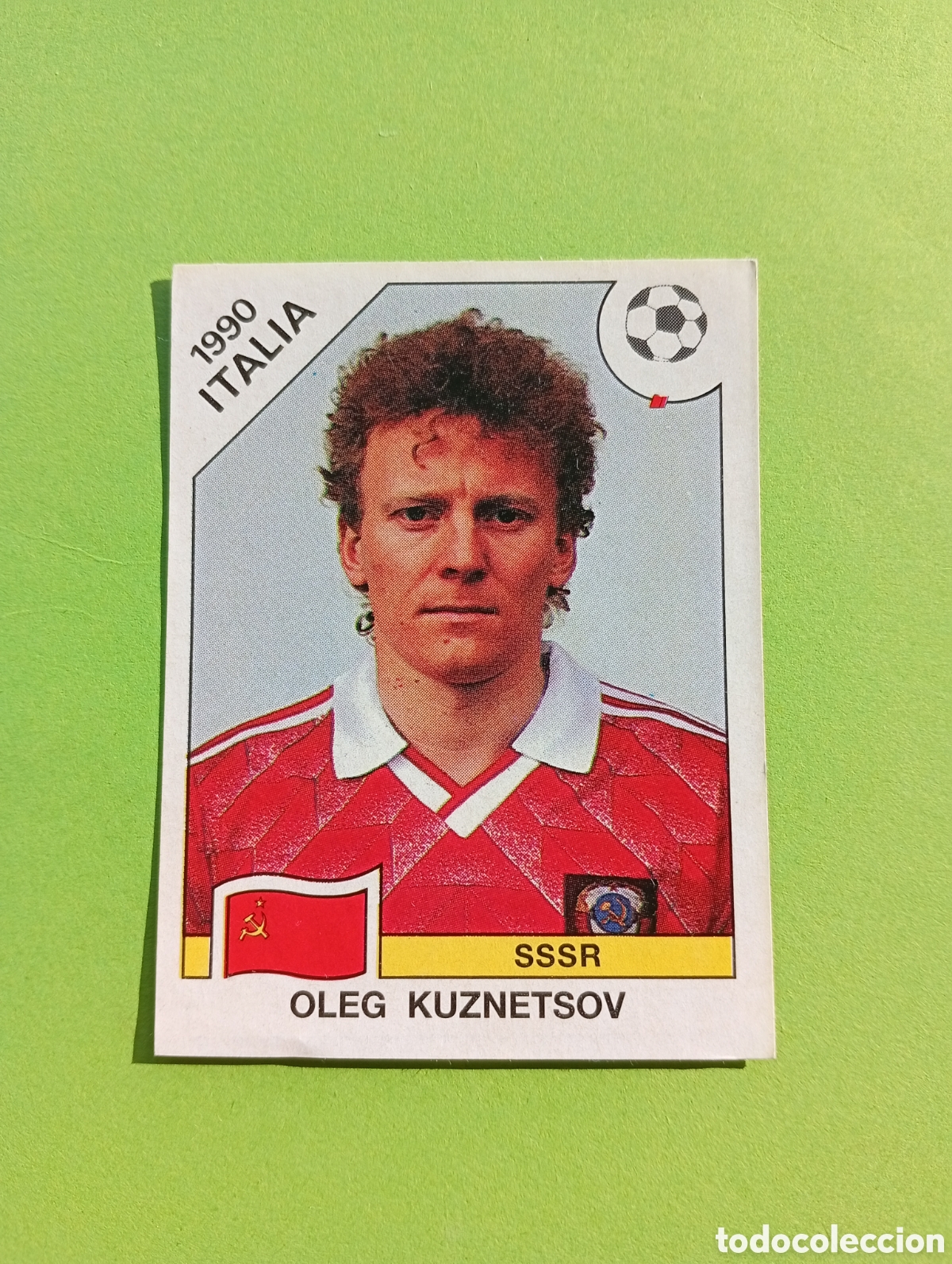 Fu&szlig;ball-Sticker: 1990 ITALIA 90 - N&ordm; 140 OLEG KUZNETSOV - URSS - ED. CARVAJAL / PANINI
