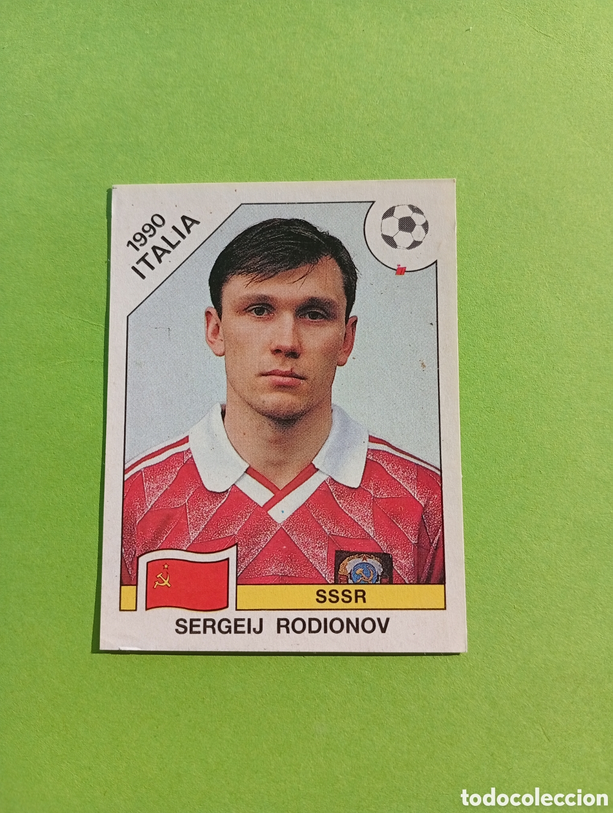 Figurine di Calcio: 1990 ITALIA 90 - N&ordm; 151 SERGEIJ RODIONOV - URSS - ED. CARVAJAL / PANINI