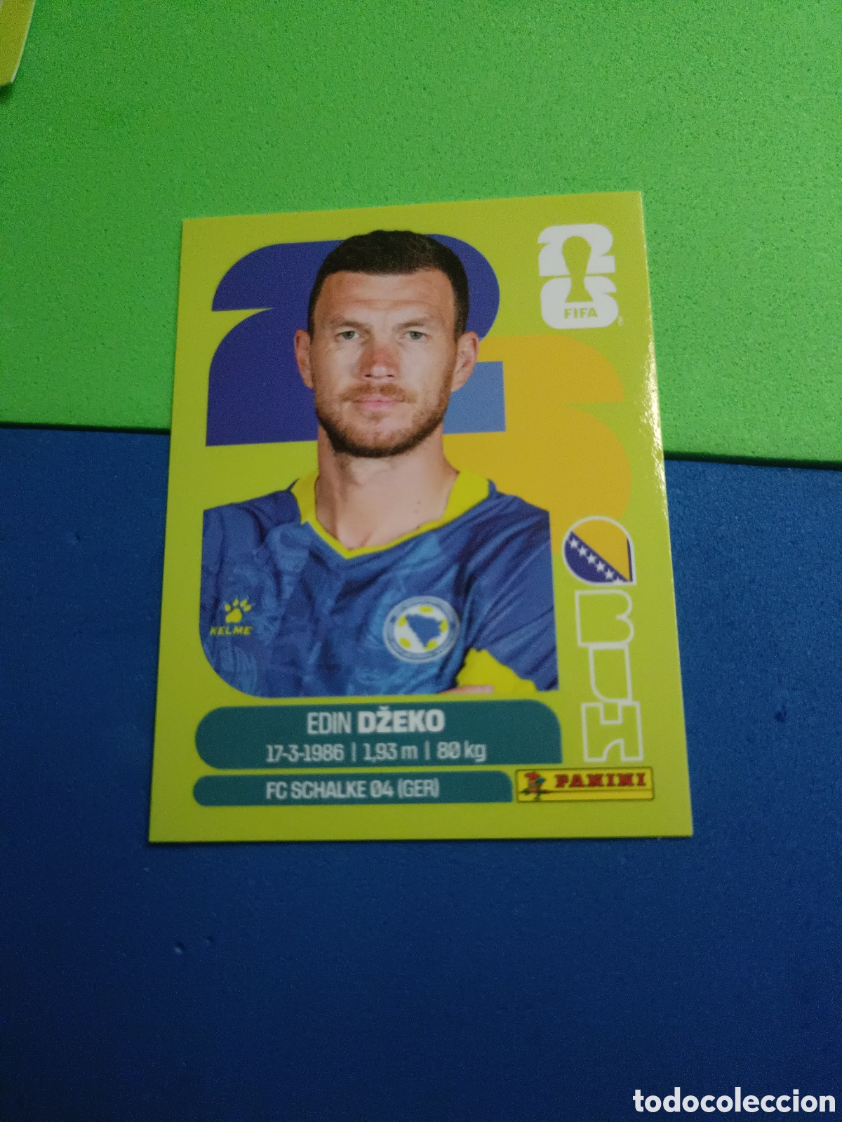 Cromos de f&uacute;tbol: Panini United Edition Mundial Fifa World cup 2026 26 sticker - BIH 18 Dzeko