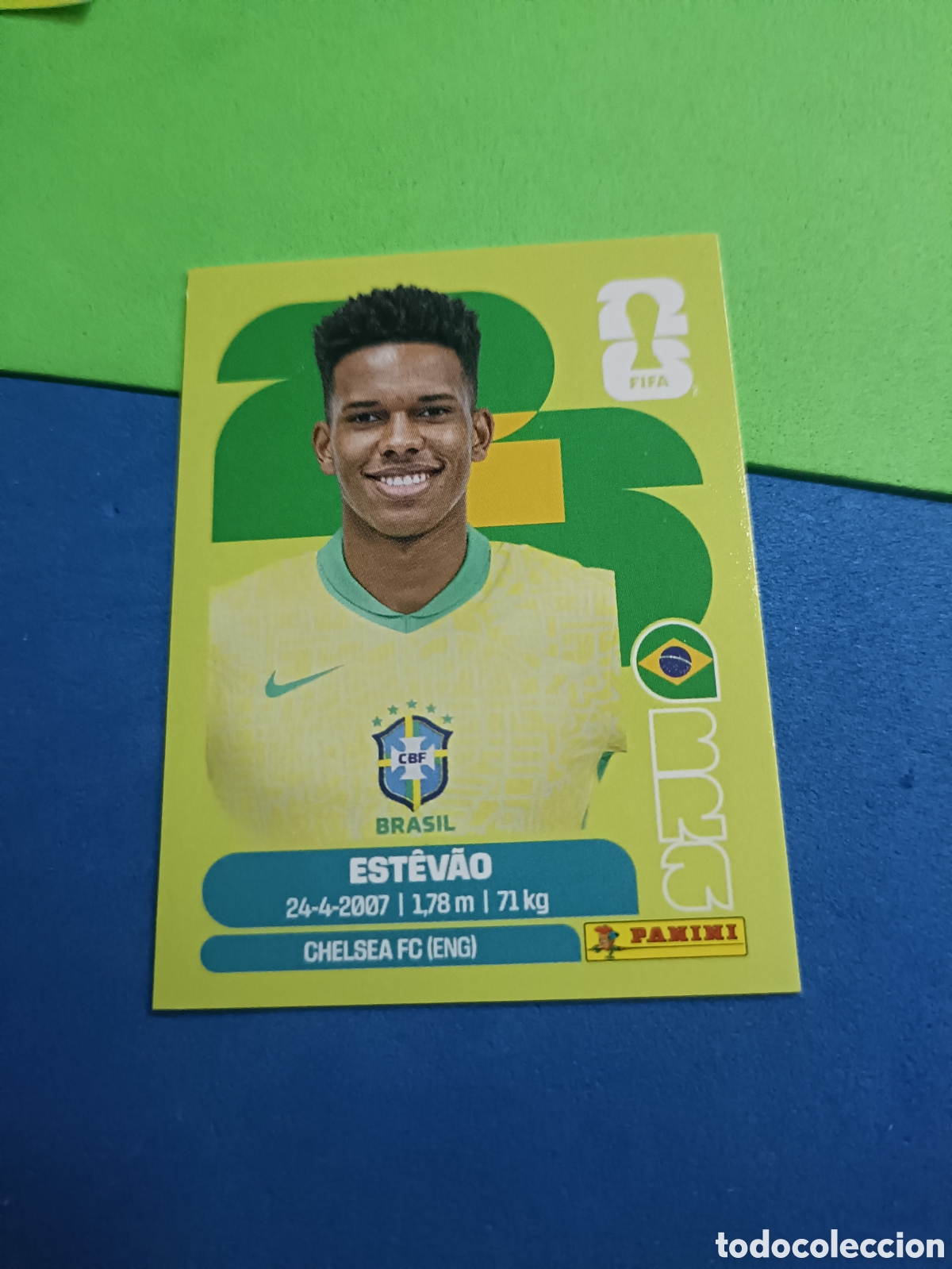 Cromos de f&uacute;tbol: Panini United Edition Mundial Fifa World cup 2026 26 sticker - BRA 20 Estevao