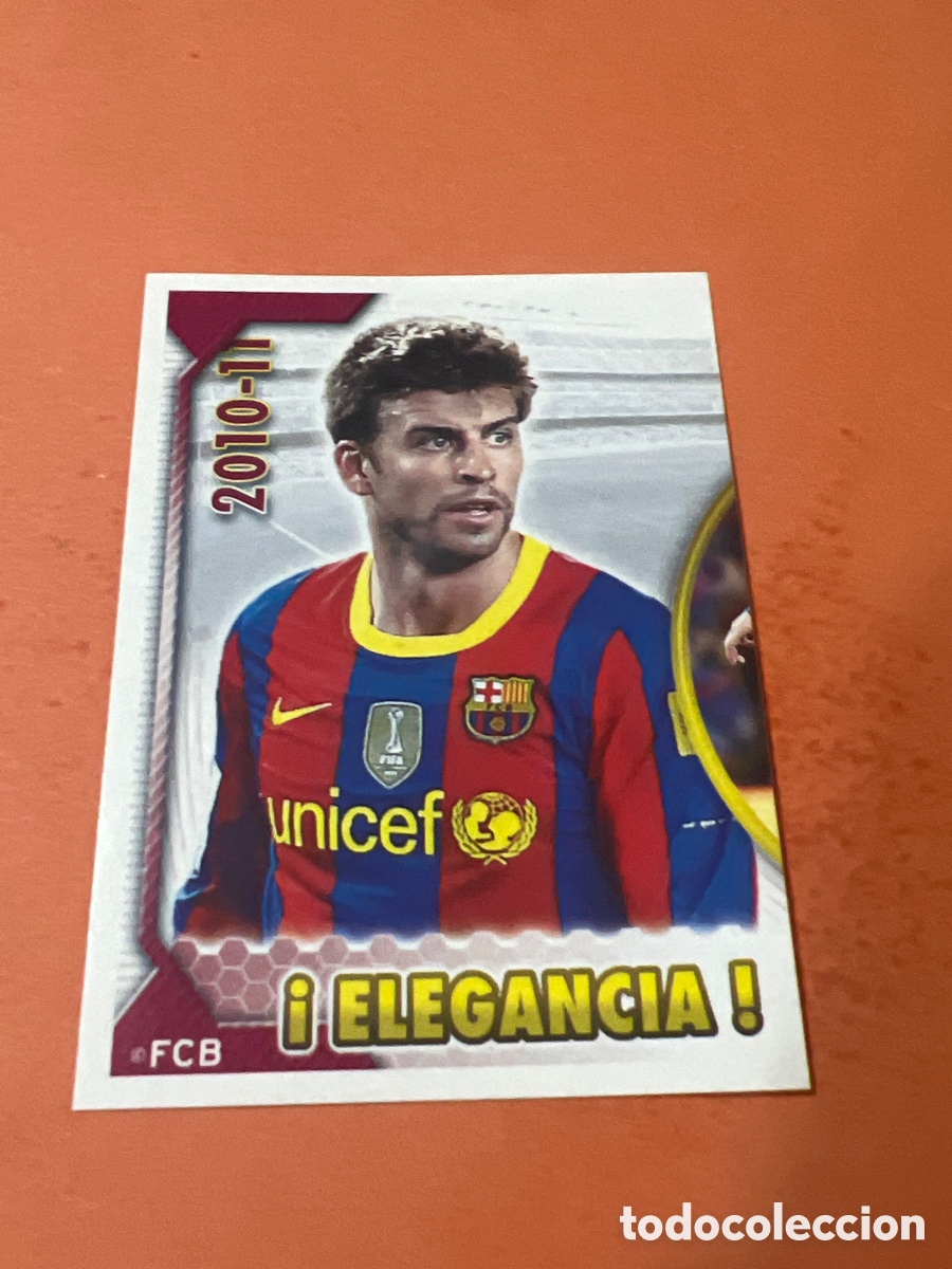 Cromos de f&uacute;tbol: 42 PIQU&Eacute; FC BARCELONA CROMO COLECCI&Oacute;N OFICIAL DE CROMOS PANINI 2010 2011 10 11 NUEVO NUNCA PEGADO