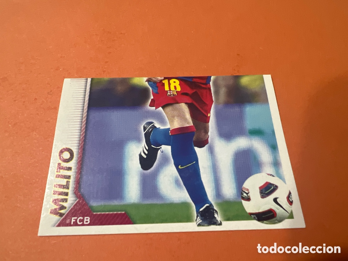 Cromos de f&uacute;tbol: C4545. 2010 2011 10 11 CROMO NUNCA PEGADO COLECCI&Oacute;N OFICIAL FC BARCELONA MILITO N 46