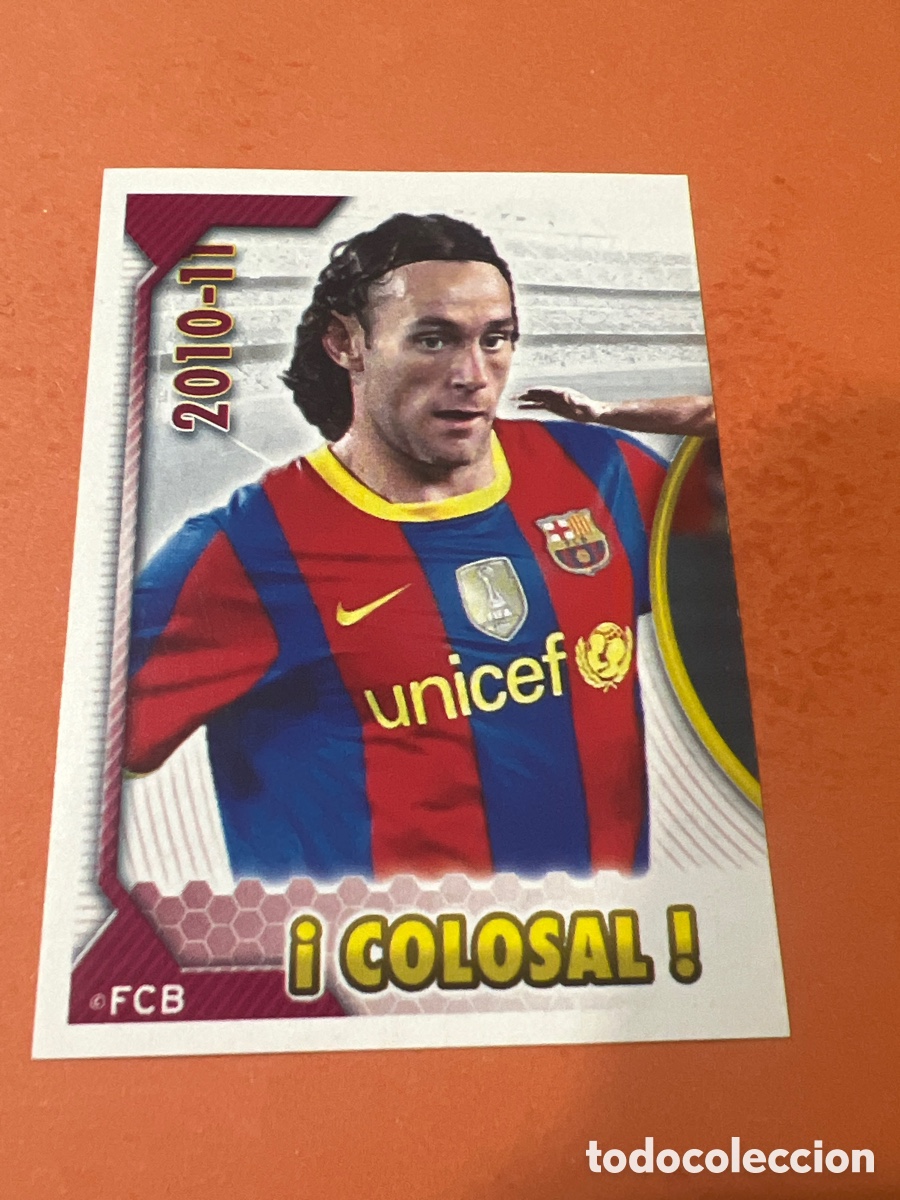 Cromos de f&uacute;tbol: C4628. NUM. 48 COLECCI&Oacute;N F.C. BARCELONA 2010-2011 DE PANINI