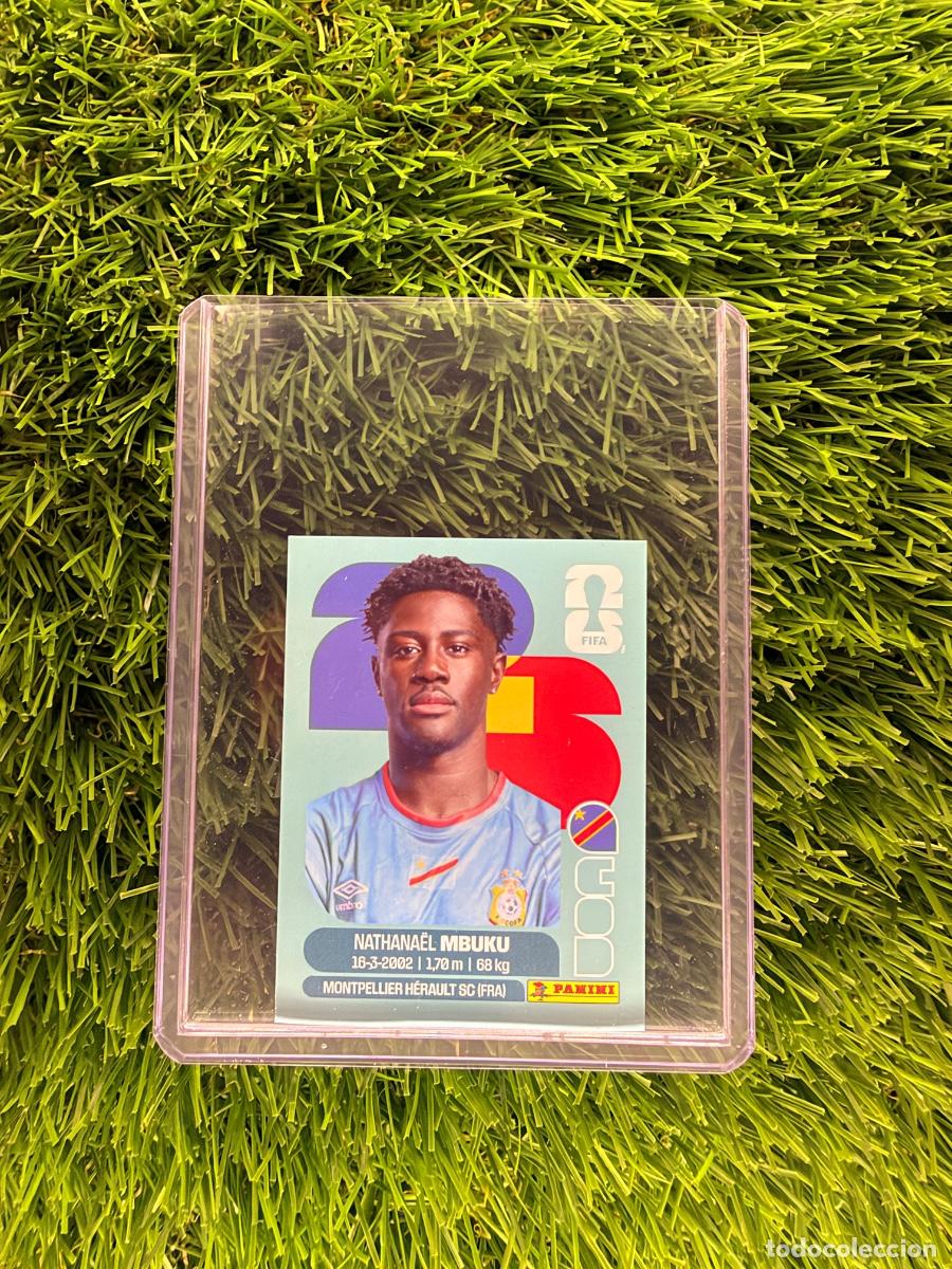 Cromos de f&uacute;tbol: N&ordm; COD20 Nathana&euml;l Mbuku RD Congo Mundial 2026 Stickers