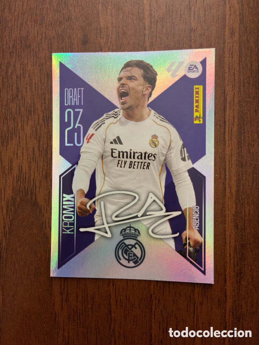 Cromos de f&uacute;tbol: Cromo Asencio (Kromix / Draft 23), N&ordm; K1, Real Madrid, Liga 2026-27 (Colec. Este) - Nuevo