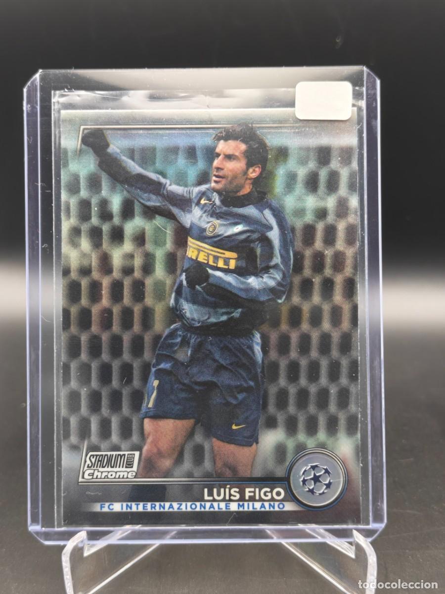 Cromos de f&uacute;tbol: Lu&iacute;s Figo Topps Stadium Club Chrome 2022/23 #77 Refractor Inter
