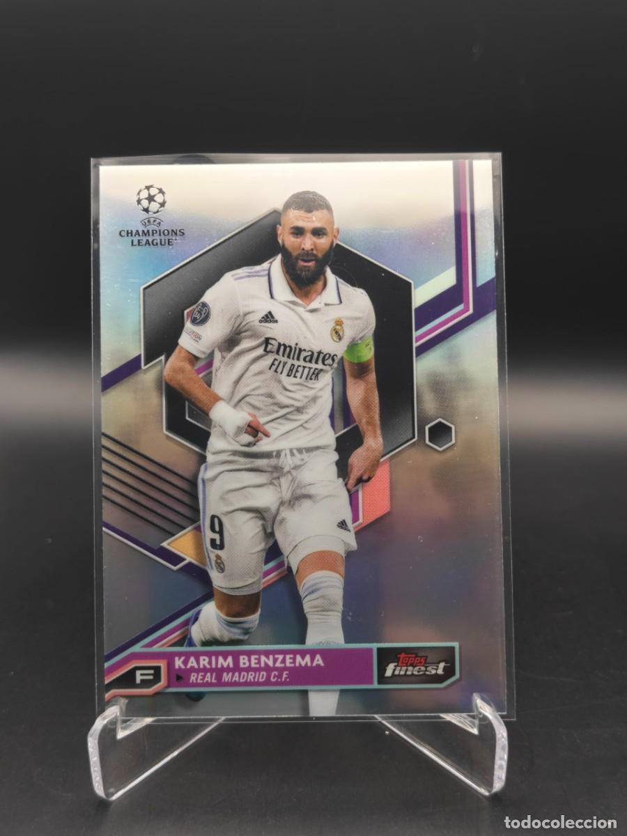 Cromos de f&uacute;tbol: Karim Benzema Topps Finest 2022/23 #5 Refractor Real Madrid