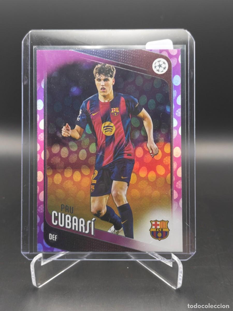 Cromos de f&uacute;tbol: Pau Cubars&iacute; Topps UEFA 2025/26 #183 morada FC Barcelona