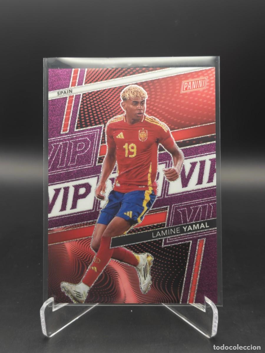 Cromos de f&uacute;tbol: Lamine Yamal Panini National VIP 2026 LY Purple Ice 112/149 Espa&ntilde;a