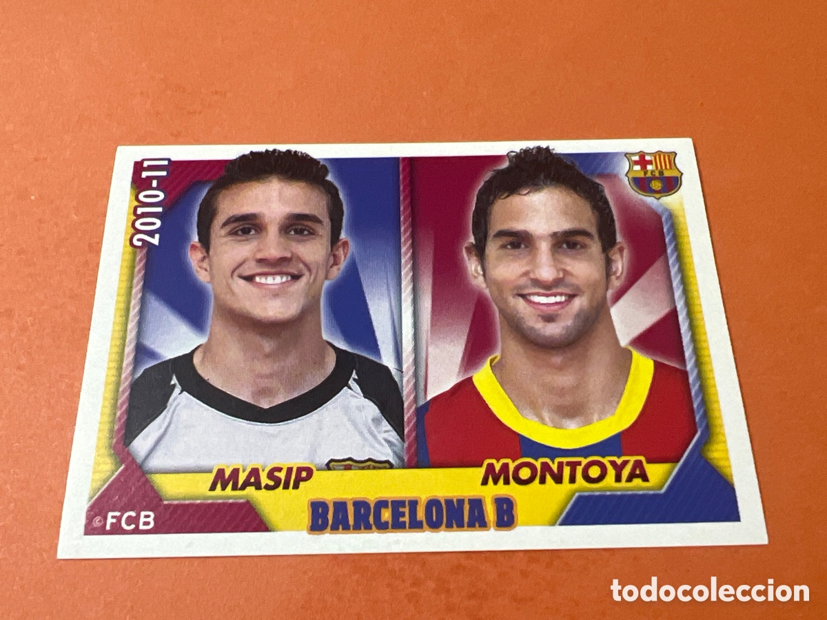 Cromos de f&uacute;tbol: C4642. CROMO COLECCION OFICIAL F.C.BARCELONA B 2010-2011 N&ordm; 144 MASIP-MONTOYA