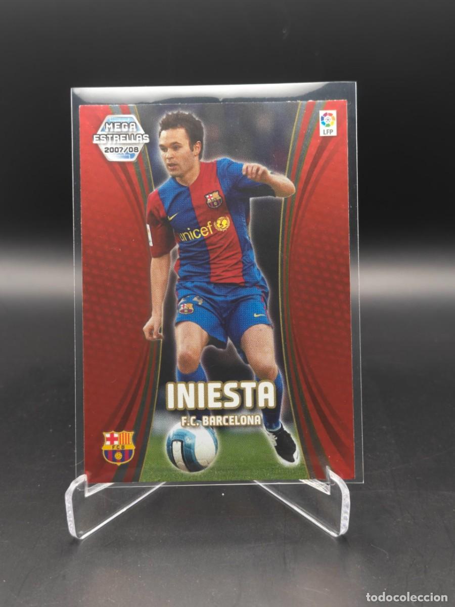 Figurine di Calcio: Andr&eacute;s Iniesta Panini Megacracks 2007/08 Mega Estrellas #376 FC Barcelona