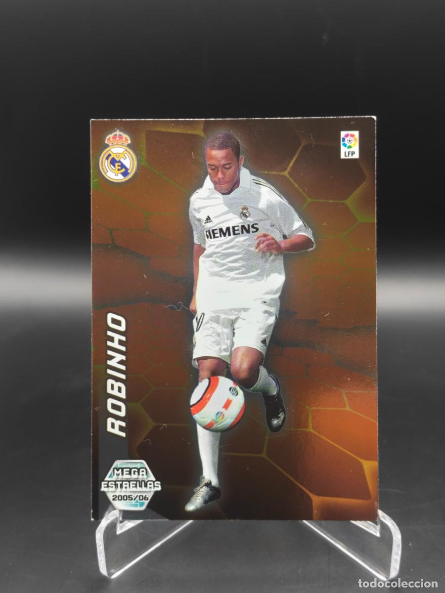 Figurine di Calcio: Robinho Panini Megacracks 2005/06 Mega Estrellas #396 BIS Real Madrid