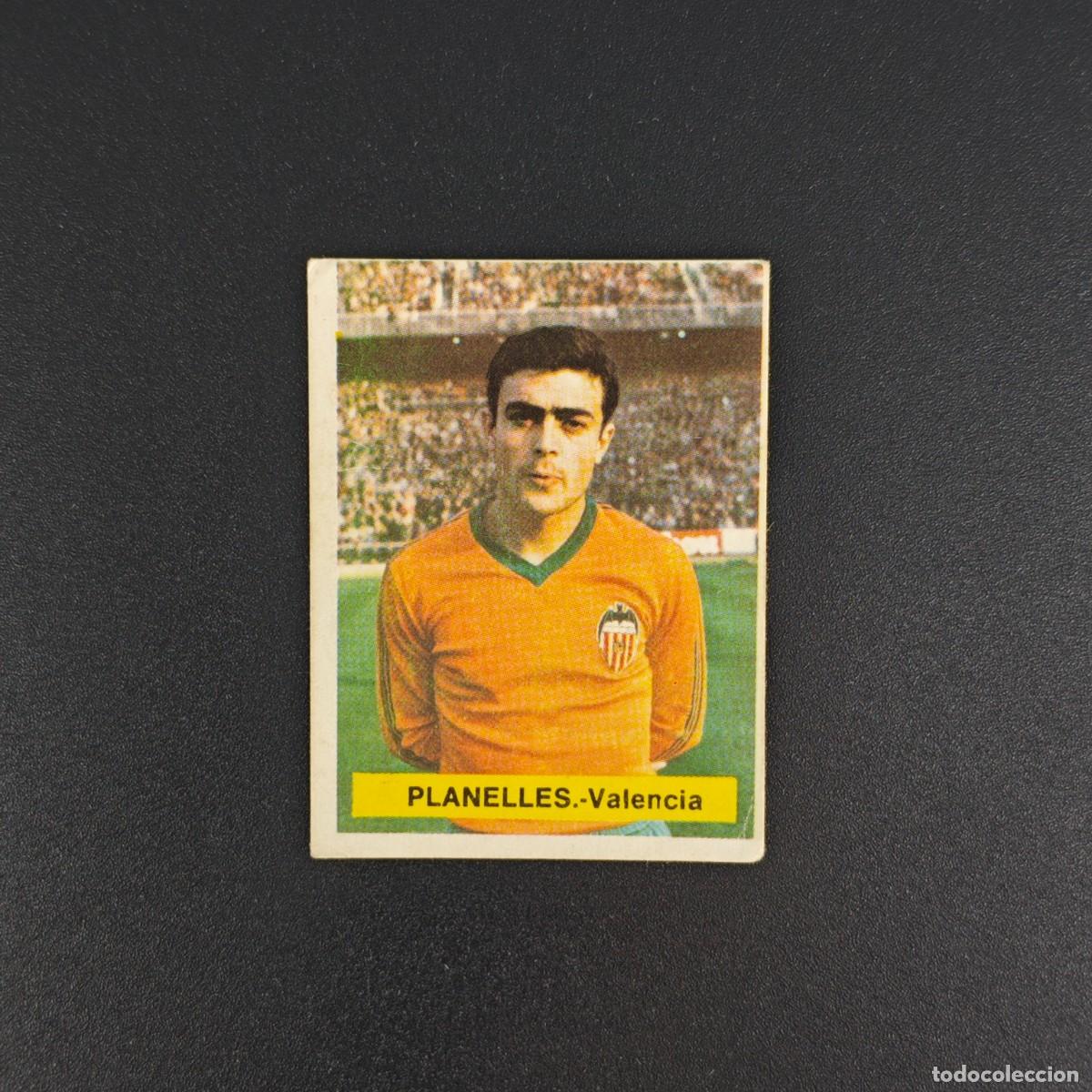 Cromos de f&uacute;tbol: CROMO FUTBOL FINI 75 76 1975 1976 NUNCA PEGADO SIN PEGAR PLANELLES VALENCIA RA1026