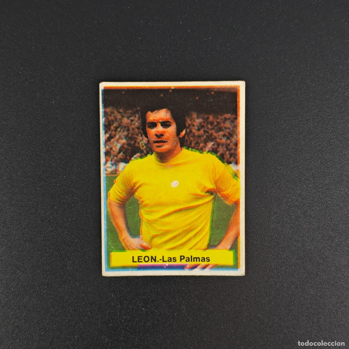 Cromos de f&uacute;tbol: CROMO FUTBOL FINI 75 76 1975 1976 NUNCA PEGADO SIN PEGAR LEON LAS PALMAS RA1026
