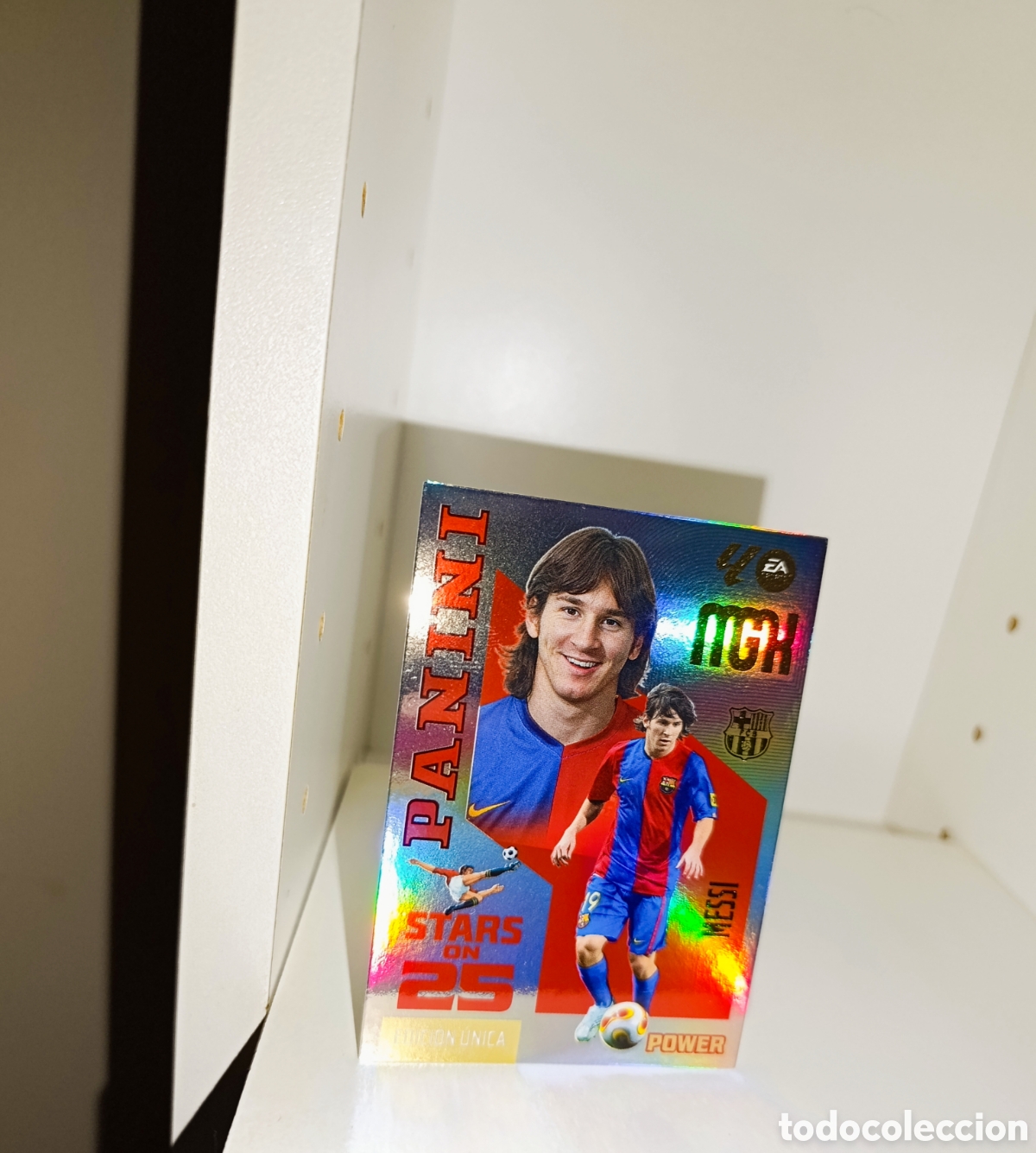Cromos de f&uacute;tbol: Lionel Messi FC Barcelona Stars on 25 Power 440p