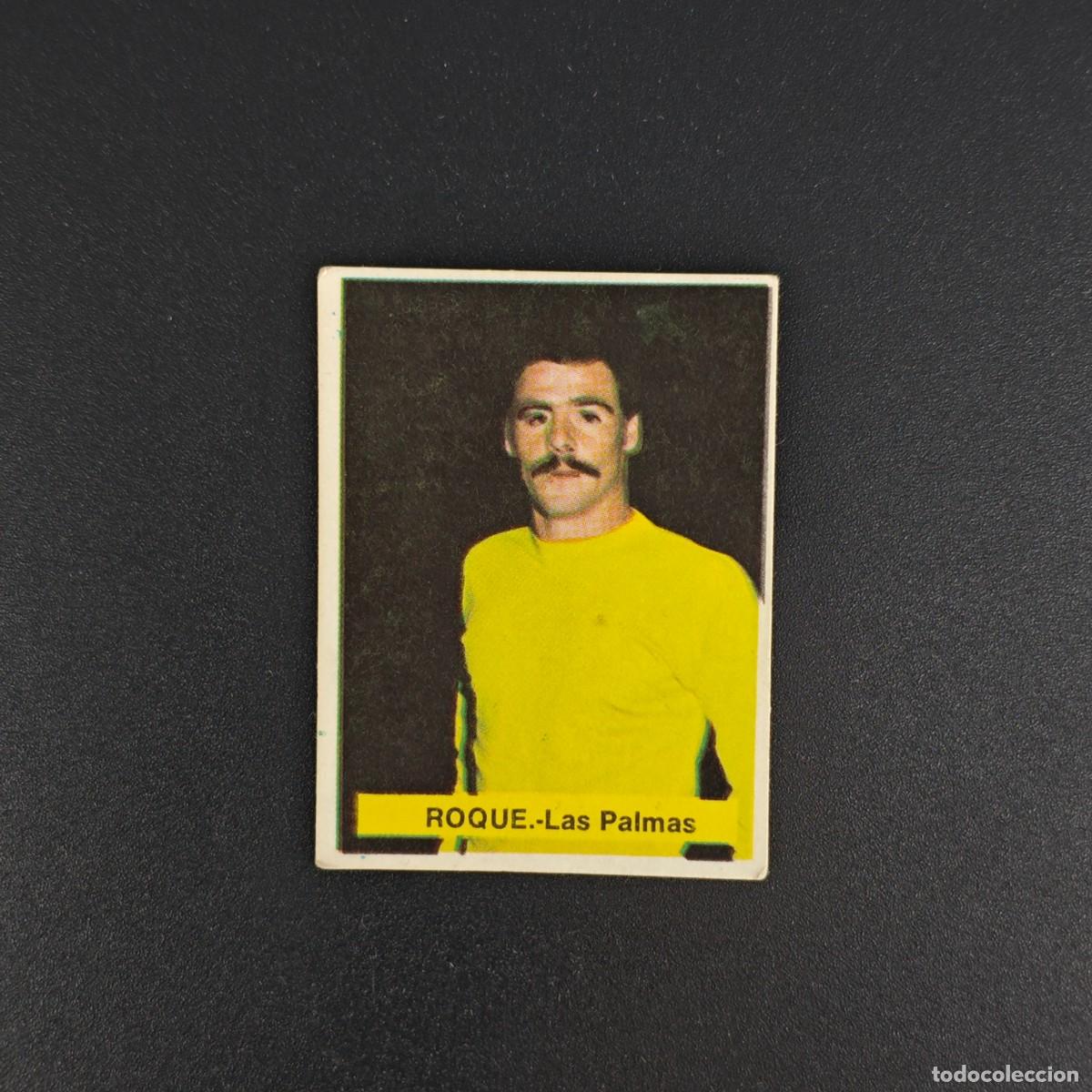 Cromos de f&uacute;tbol: CROMO FUTBOL FINI 75 76 1975 1976 NUNCA PEGADO SIN PEGAR ROQUE LAS PALMAS RA1026