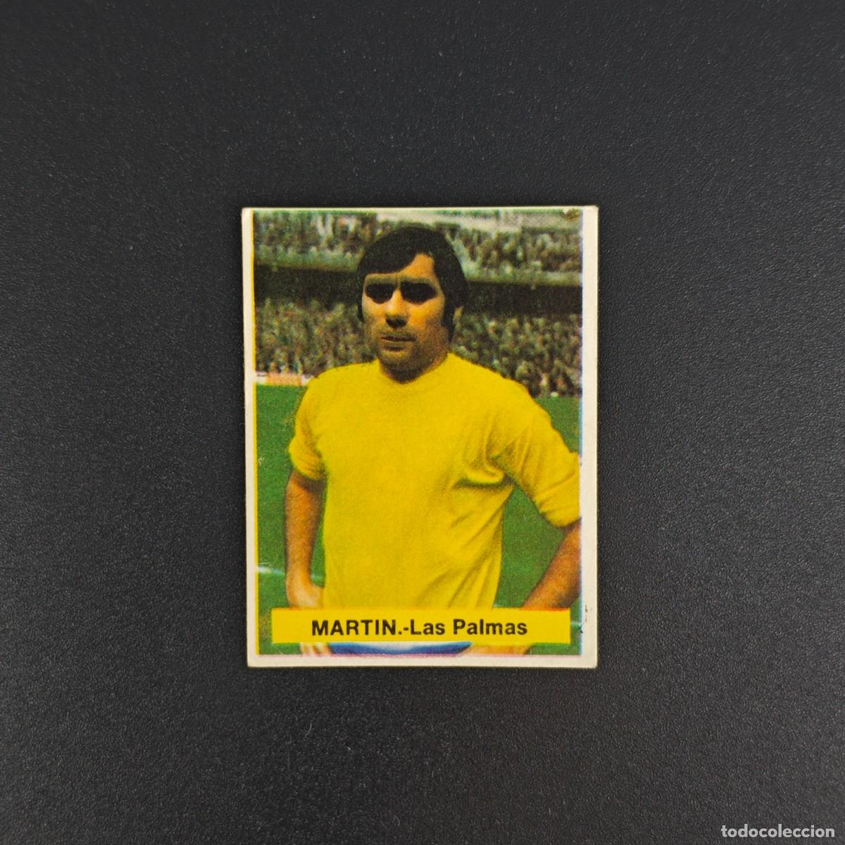 Cromos de f&uacute;tbol: CROMO FUTBOL FINI 75 76 1975 1976 NUNCA PEGADO SIN PEGAR MARTIN LAS PALMAS RA1026