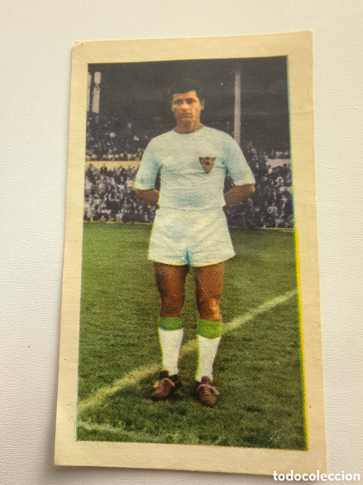 Fu&szlig;ball-Sticker: Cromo de Romero n&deg;49 1961 del Sevilla, despegado, Ruiz Romero.