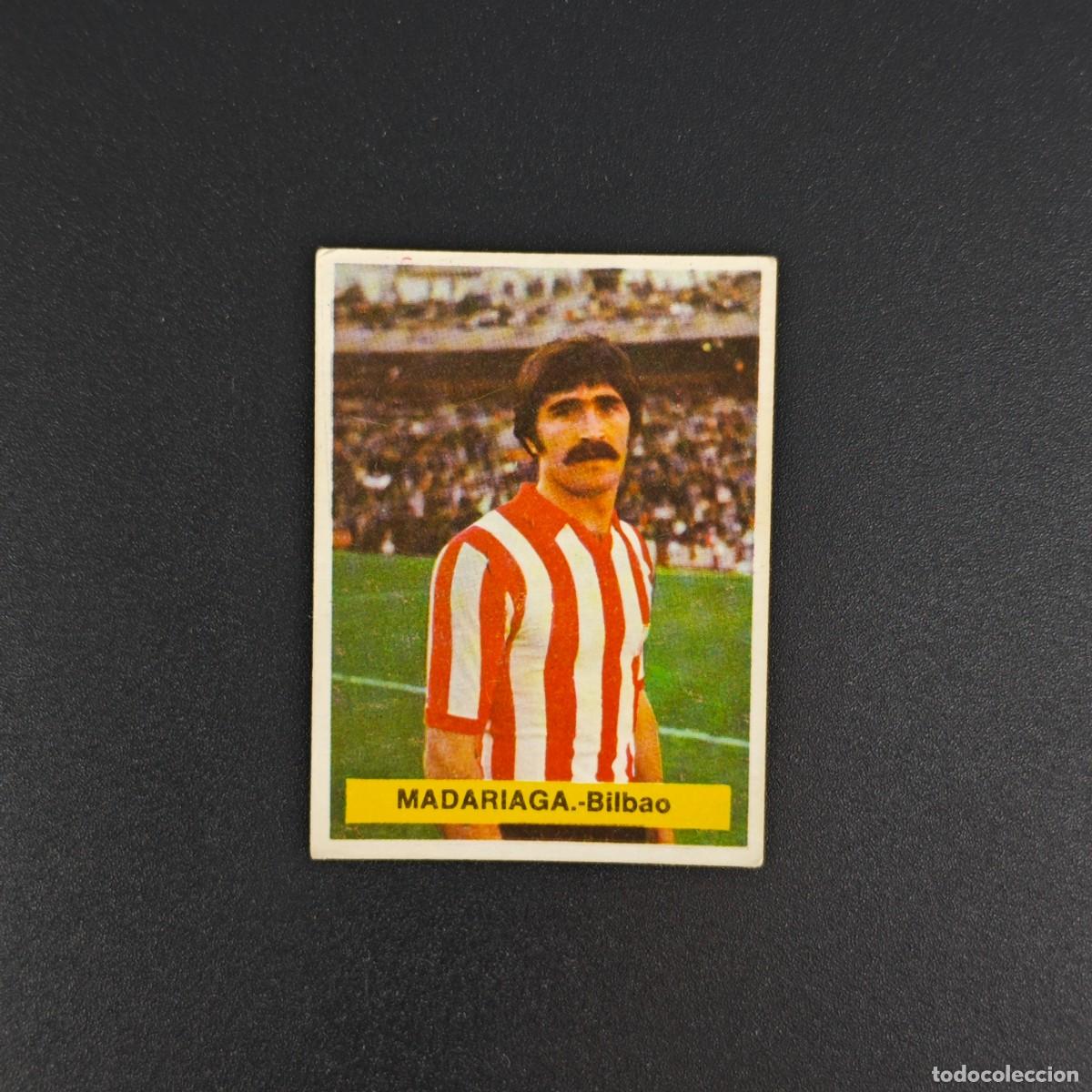 Fu&szlig;ball-Sticker: CROMO FUTBOL FINI 75 76 1975 1976 NUNCA PEGADO SIN PEGAR MADARIAGA ATHLETIC BILBAO RA1026