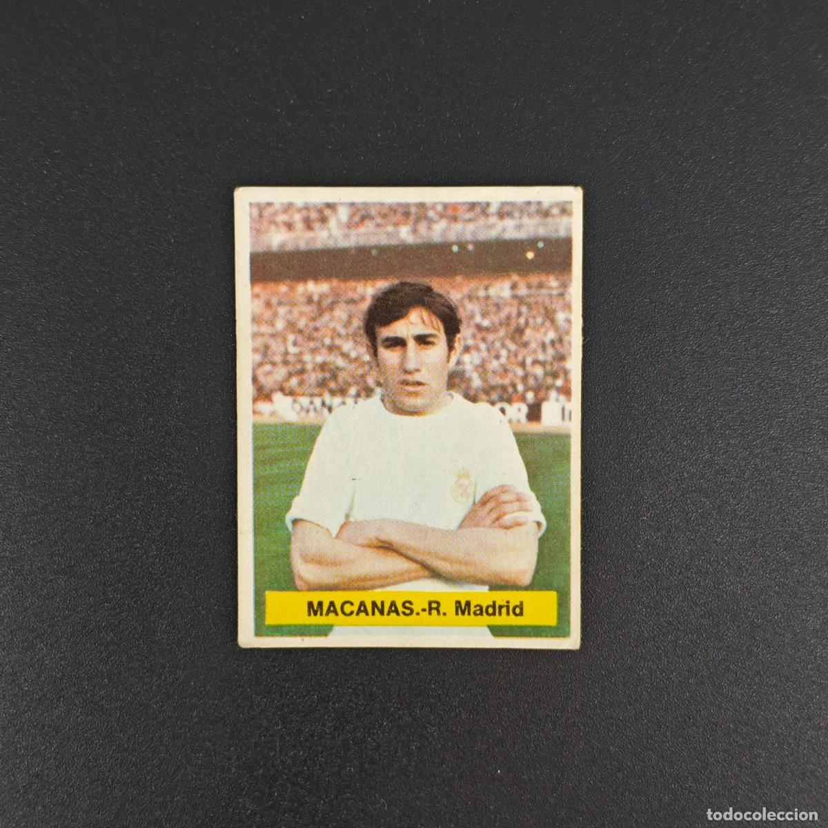 Fu&szlig;ball-Sticker: CROMO FUTBOL FINI 75 76 1975 1976 NUNCA PEGADO SIN PEGAR MACANAS REAL MADRID RA1026