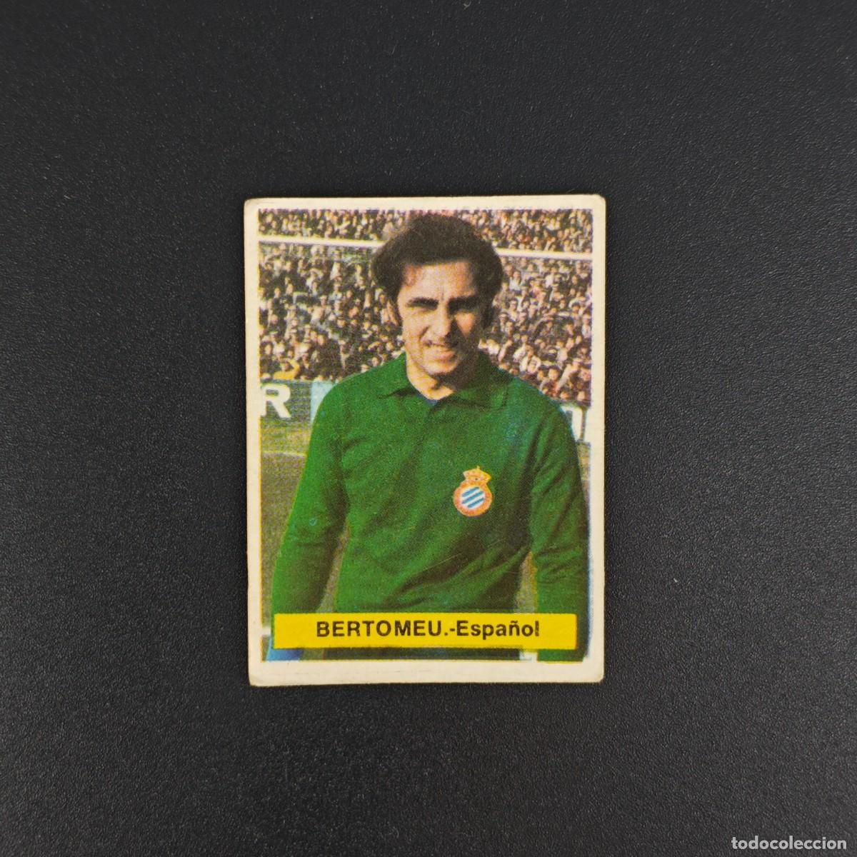 Cromos de f&uacute;tbol: CROMO FUTBOL FINI 75 76 1975 1976 NUNCA PEGADO SIN PEGAR BERTOMEU ESPA&Ntilde;OL ESPANYOL RA1026