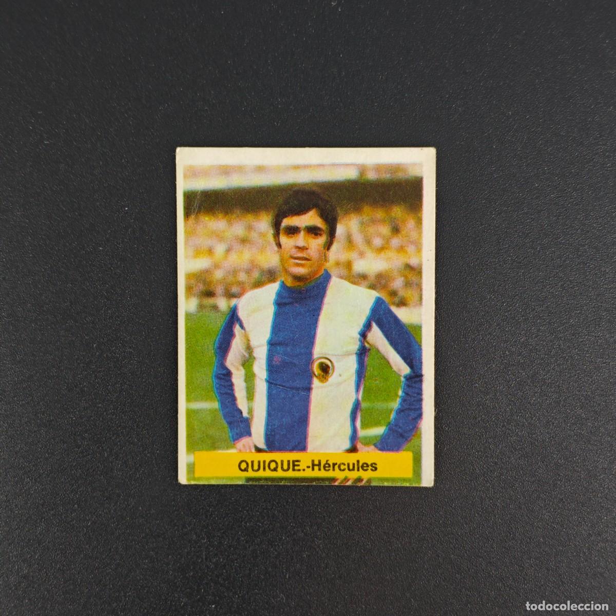 Football Stickers: CROMO FUTBOL FINI 75 76 1975 1976 NUNCA PEGADO SIN PEGAR QUIQUE HERCULES RA1026