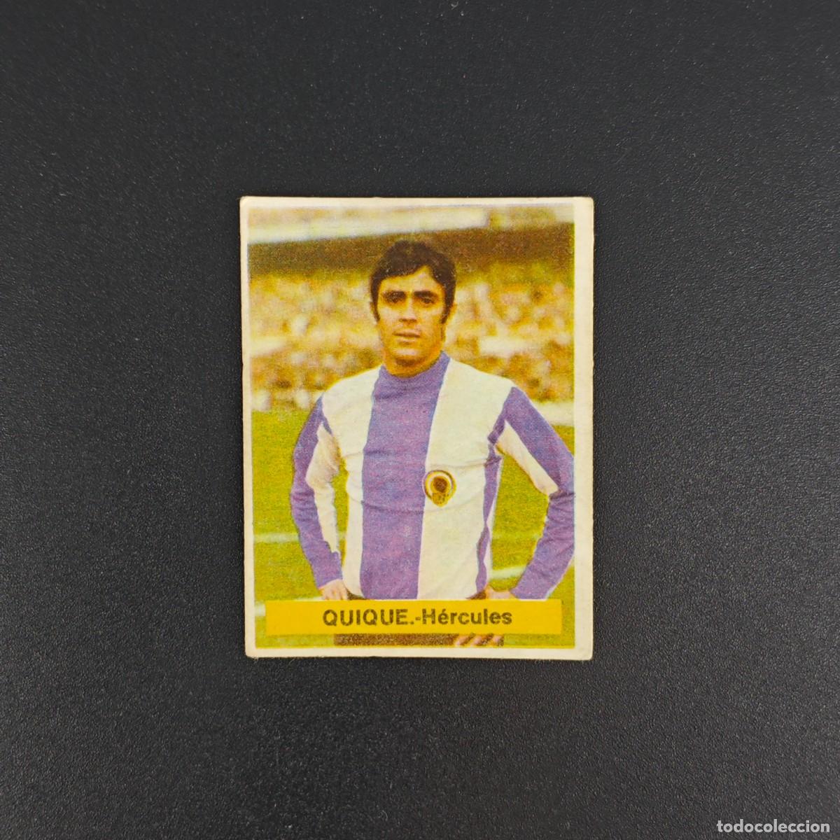 Football Stickers: CROMO FUTBOL FINI 75 76 1975 1976 NUNCA PEGADO SIN PEGAR QUIQUE HERCULES RA1026
