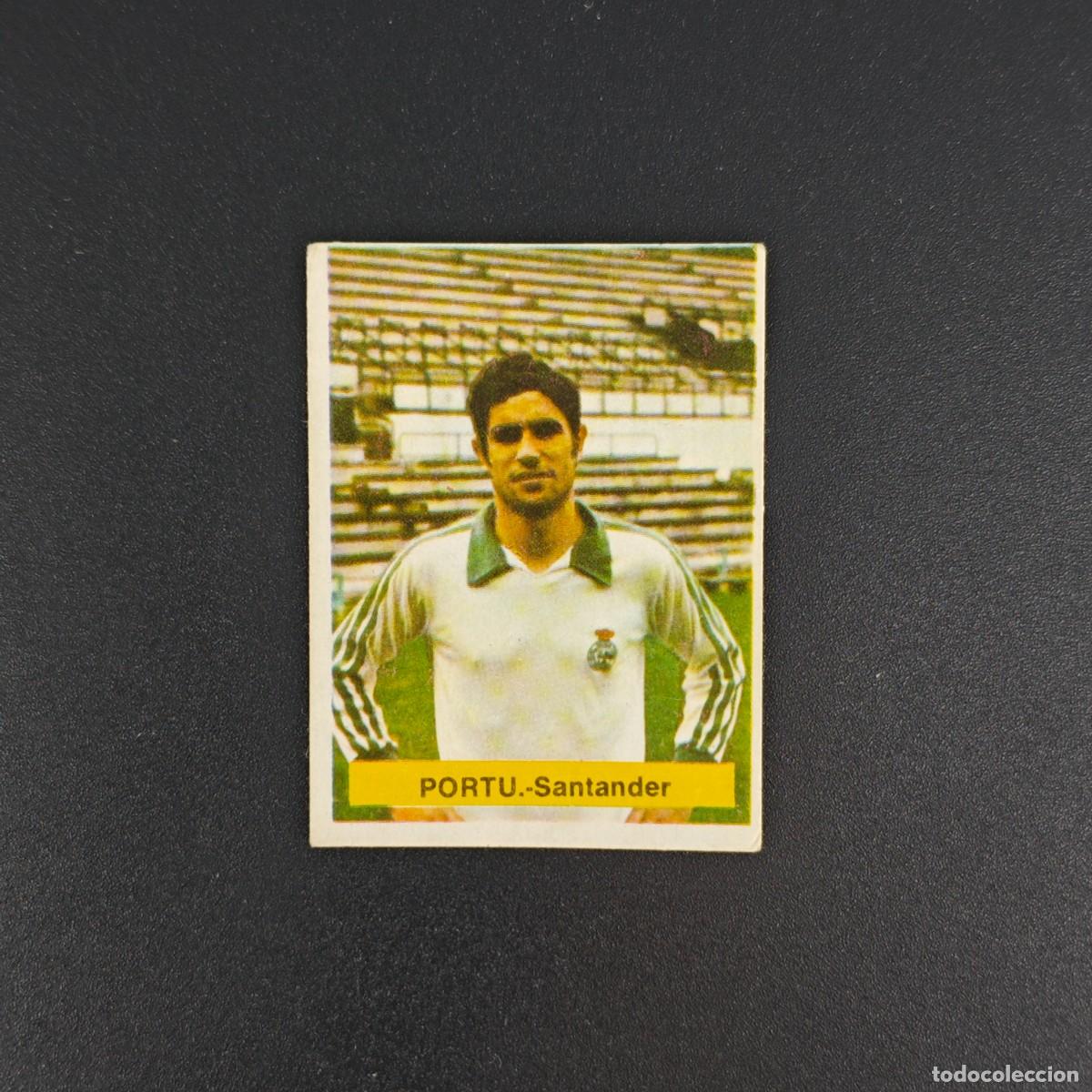 Cromos de f&uacute;tbol: CROMO FUTBOL FINI 75 76 1975 1976 NUNCA PEGADO SIN PEGAR PORTU SANTANDER RA1026