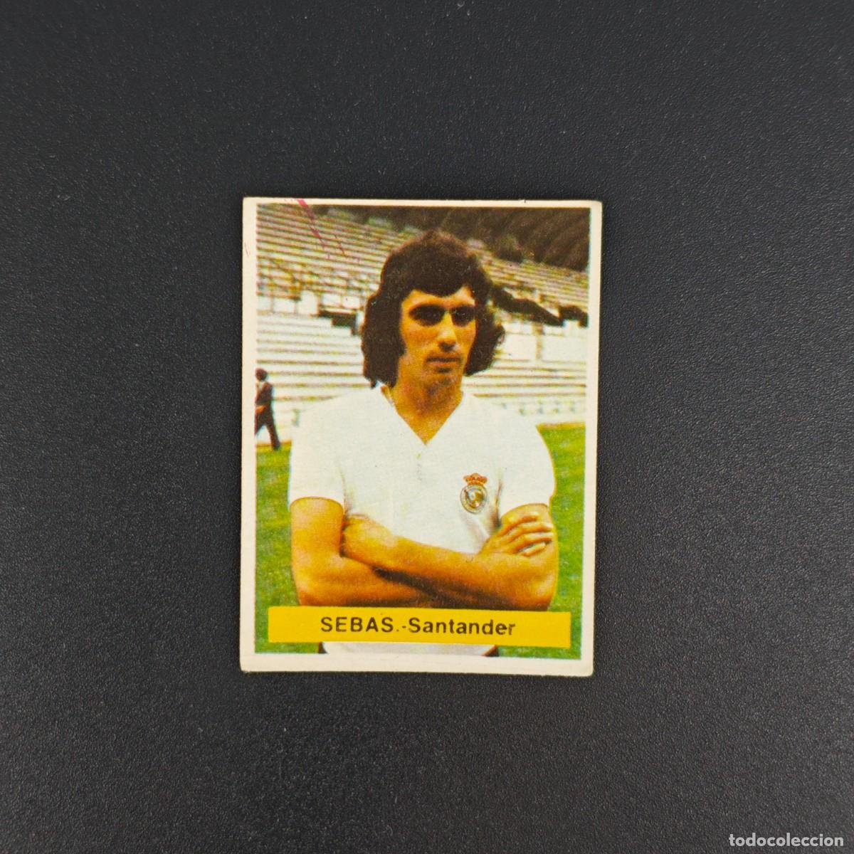 Cromos de f&uacute;tbol: CROMO FUTBOL FINI 75 76 1975 1976 NUNCA PEGADO SIN PEGAR SEBAS SANTANDER RA1026