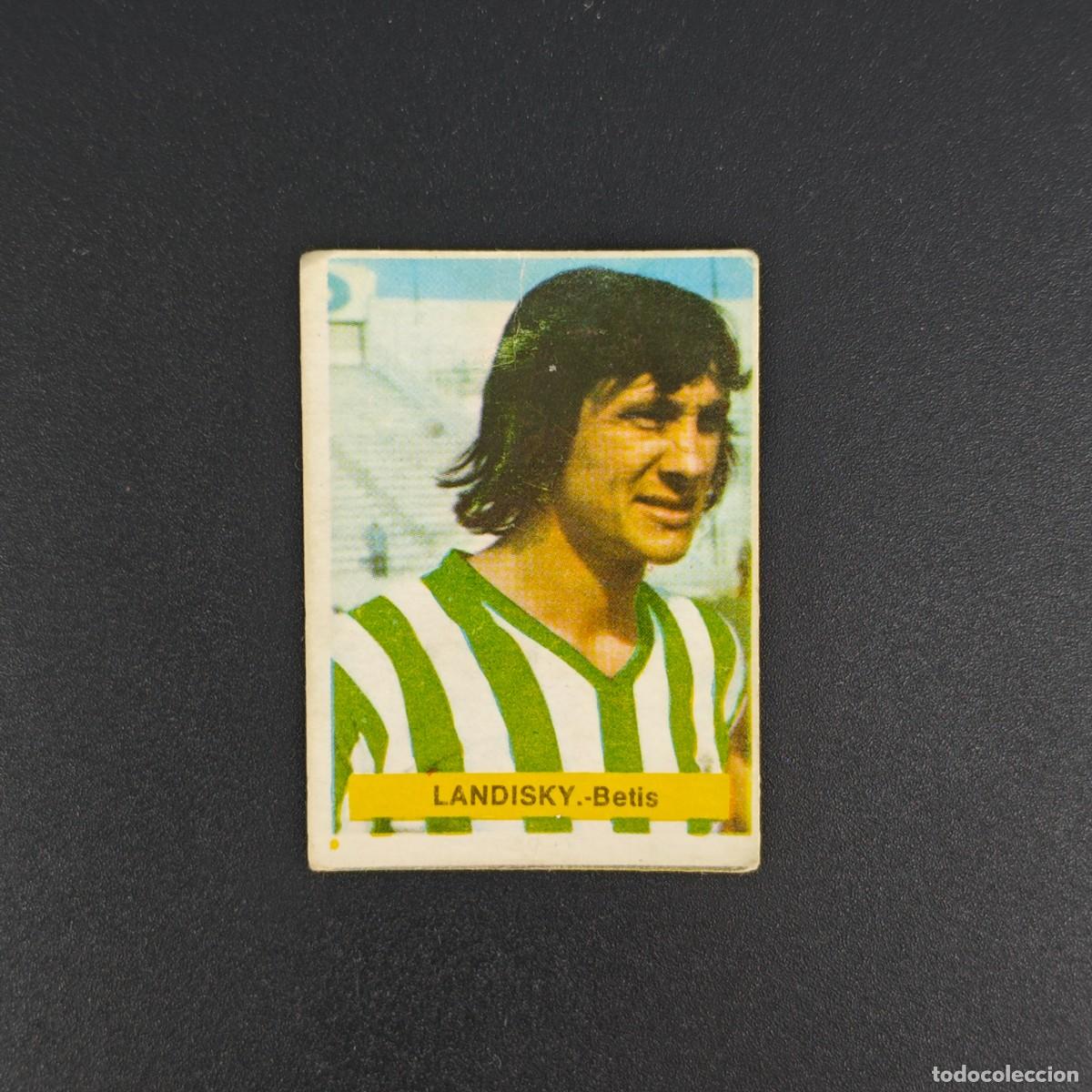 Cromos de f&uacute;tbol: CROMO FUTBOL FINI 75 76 1975 1976 NUNCA PEGADO SIN PEGAR LANDISKY REAL BETIS RA1026