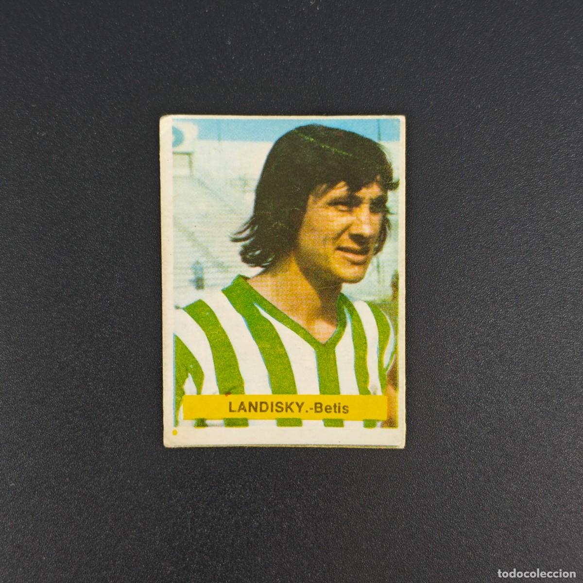 Cromos de f&uacute;tbol: CROMO FUTBOL FINI 75 76 1975 1976 NUNCA PEGADO SIN PEGAR LANDISKY REAL BETIS RA1026