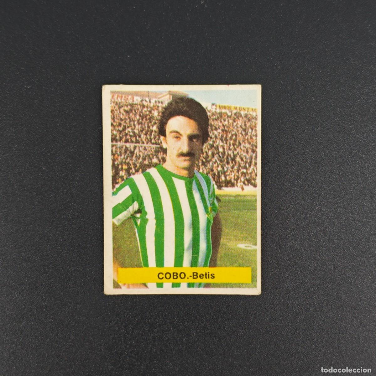 Cromos de f&uacute;tbol: CROMO FUTBOL FINI 75 76 1975 1976 NUNCA PEGADO SIN PEGAR COBO REAL BETIS RA1026