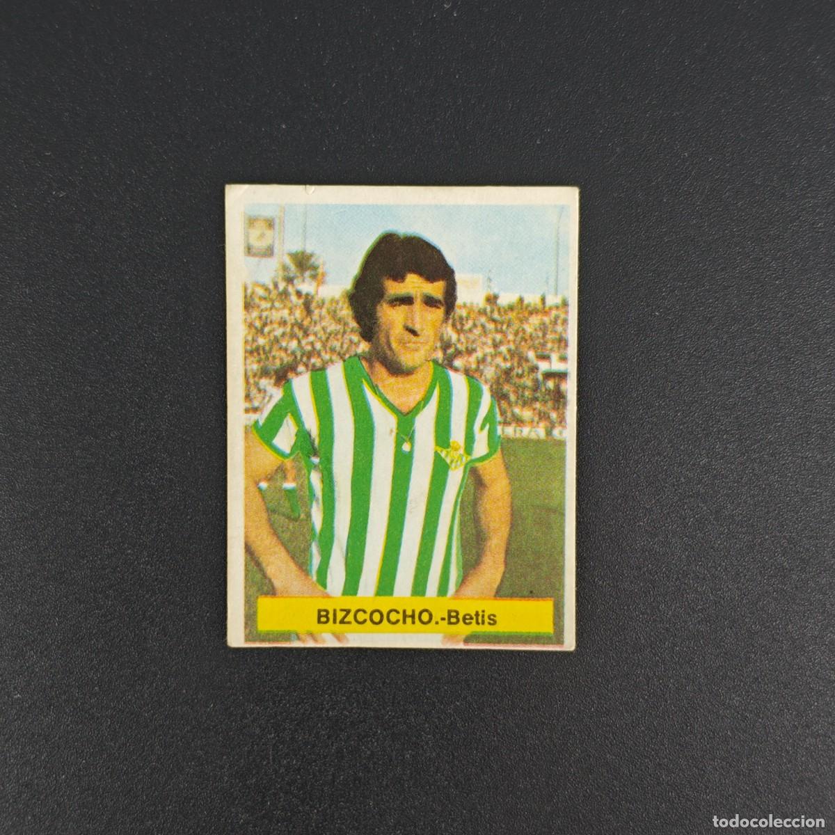 Cromos de f&uacute;tbol: CROMO FUTBOL FINI 75 76 1975 1976 NUNCA PEGADO SIN PEGAR BIZCOCHO REAL BETIS RA1026