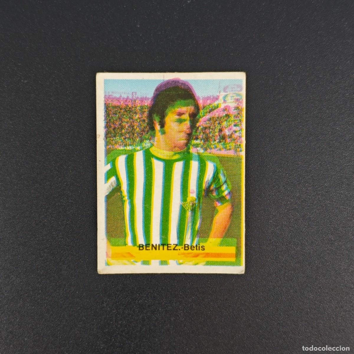 Cromos de f&uacute;tbol: CROMO FUTBOL FINI 75 76 1975 1976 NUNCA PEGADO SIN PEGAR BENITEZ REAL BETIS RA1026 LEER