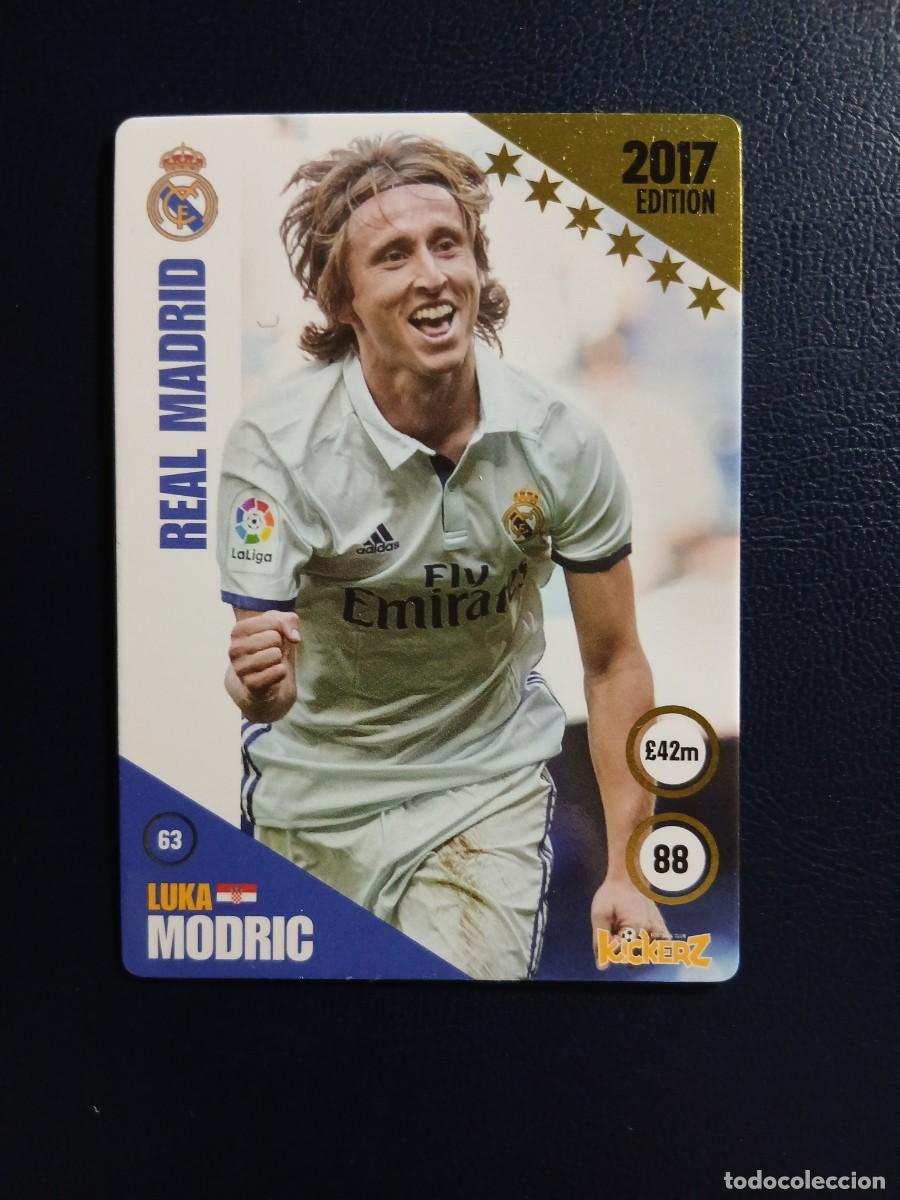 Cromos de f&uacute;tbol: 63 Luka Modric - Real Madrid - Kickerz 2017 - RARO