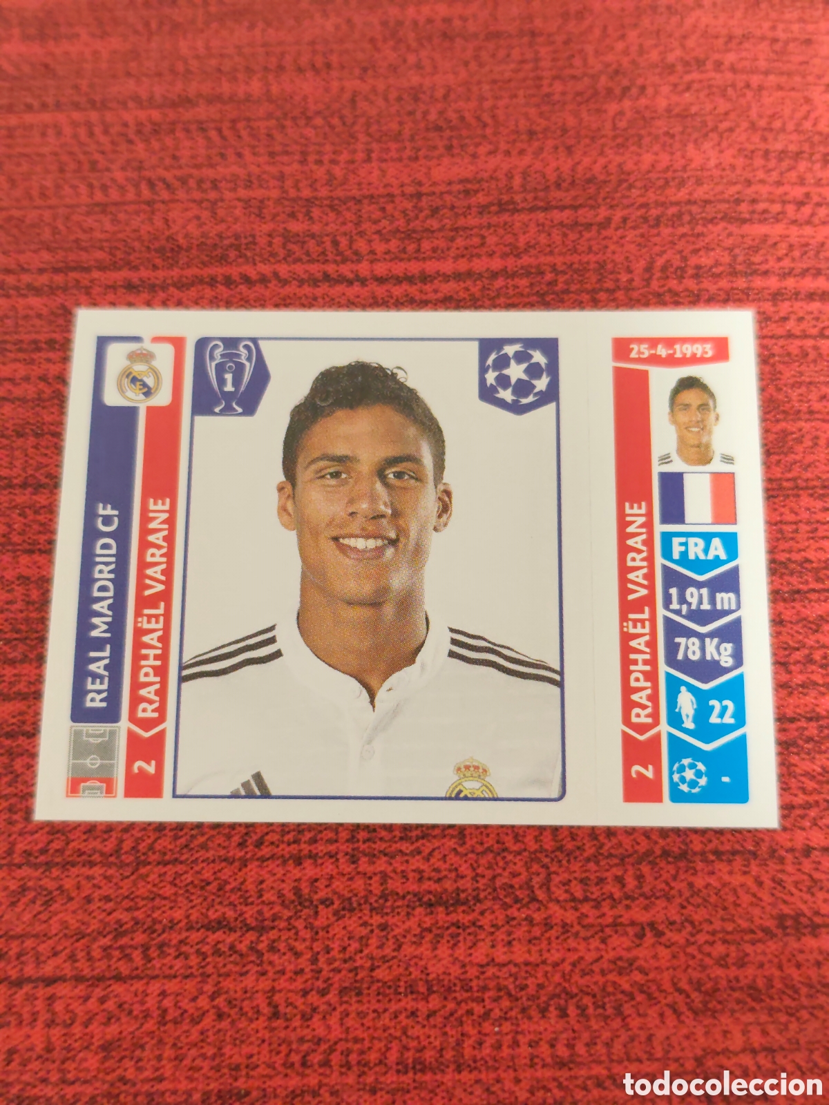 Cartes &agrave; collectionner de Football: 121 VARANE REAL MADRID UEFA CHAMPIONS LEAGUE 2014 2015 PANINI