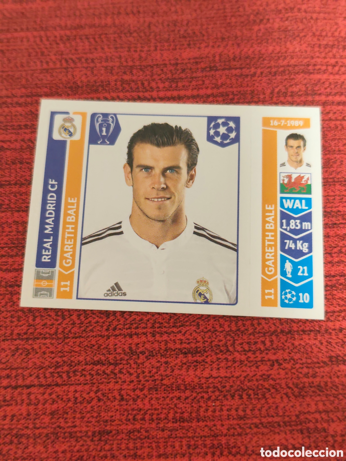 Cartes &agrave; collectionner de Football: 117 GARETH BALE REAL MADRID UEFA CHAMPIONS LEAGUE 2014 2015 PANINI