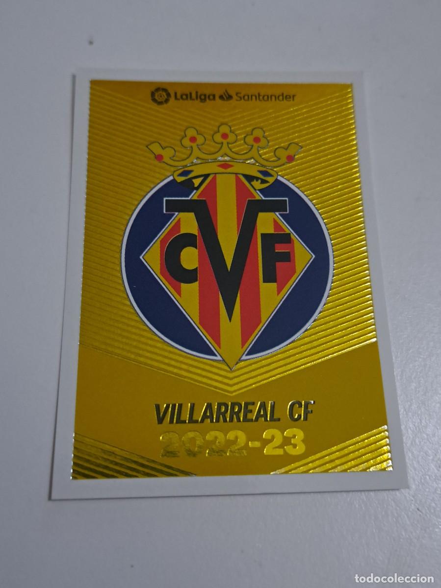 Cromos de f&uacute;tbol: CROMO LIGA 22-23 2022-23 VILLARREAL CF ESCUDO NUMERO 1 EDICIONES ESTE PANINI