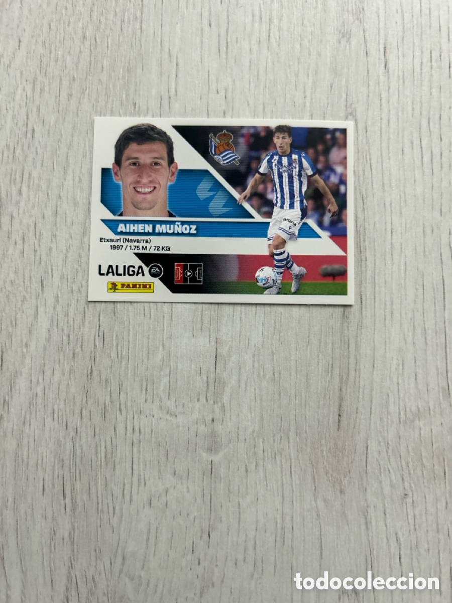 Cromos de f&uacute;tbol: Aihen Mu&ntilde;oz 9 Real Sociedad Liga Este 2026/27 26-27 Panini