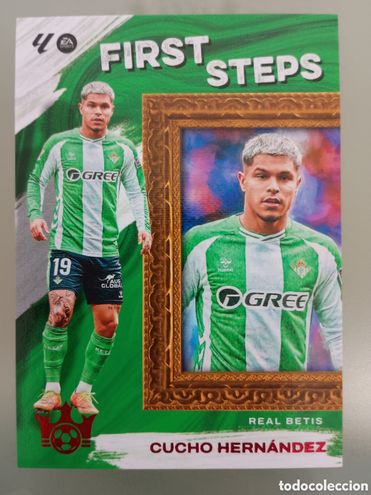Cromos de f&uacute;tbol: Cucho Hern&aacute;ndez (Betis) First Steps. Pitch Kings La Liga (Panini) 125/199