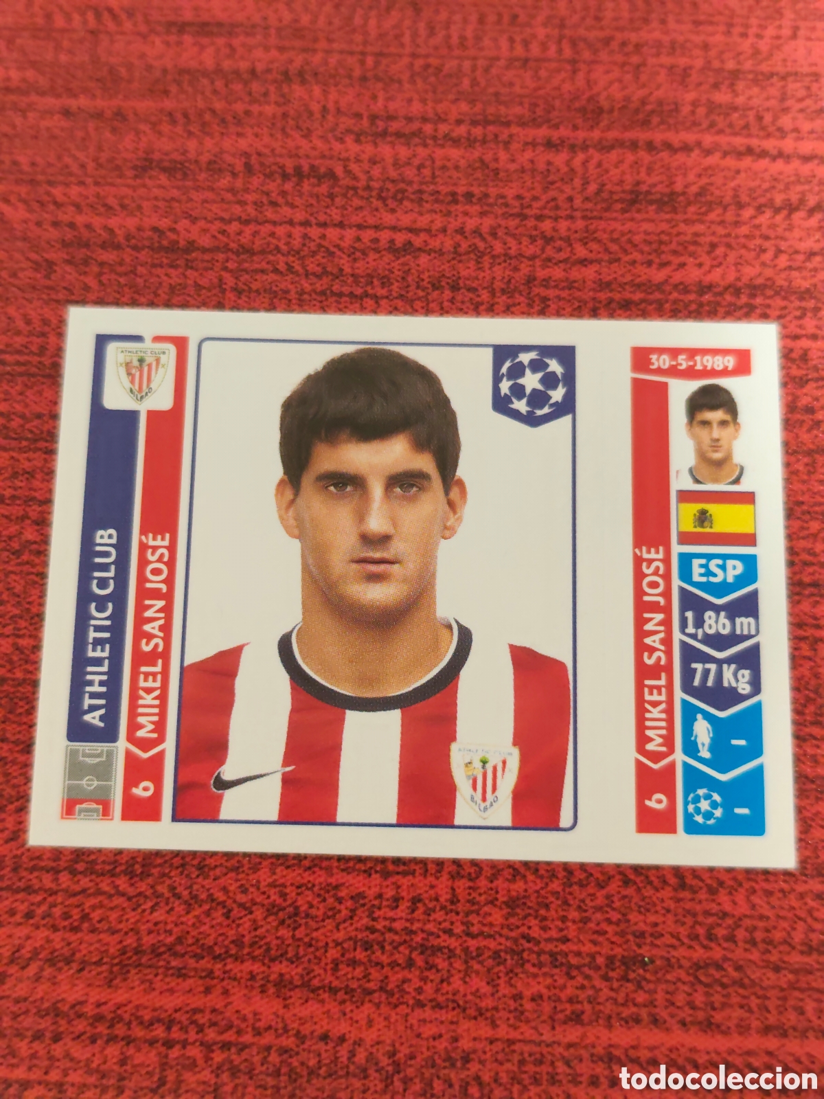 Cromos de f&uacute;tbol: 609 SAN JOS&Eacute; ATHLETIC BILBAO UEFA CHAMPIONS LEAGUE 2014 2015 PANINI
