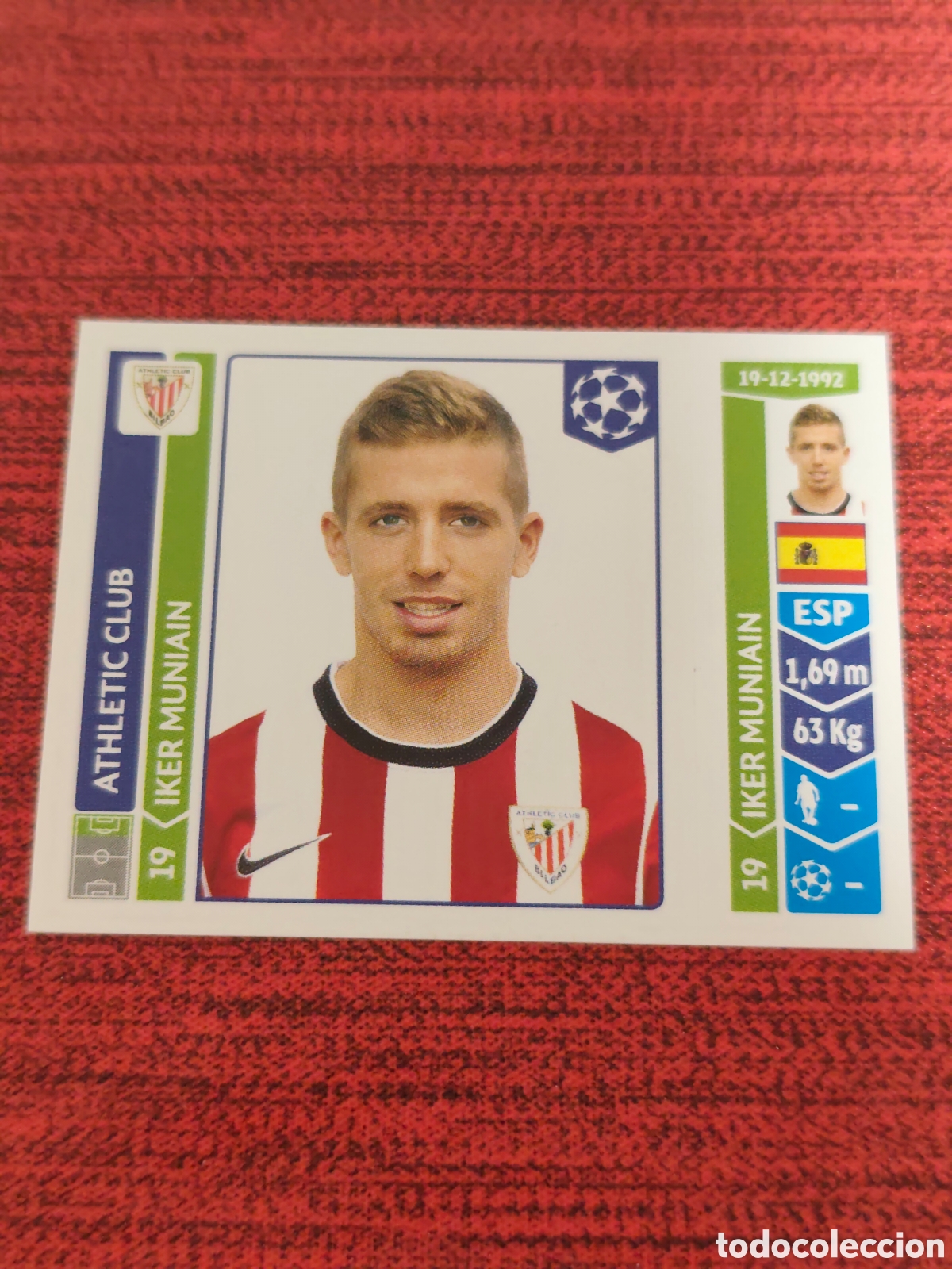 Cromos de f&uacute;tbol: 606 MUNIAIN ATHLETIC BILBAO UEFA CHAMPIONS LEAGUE 2014 2015 PANINI