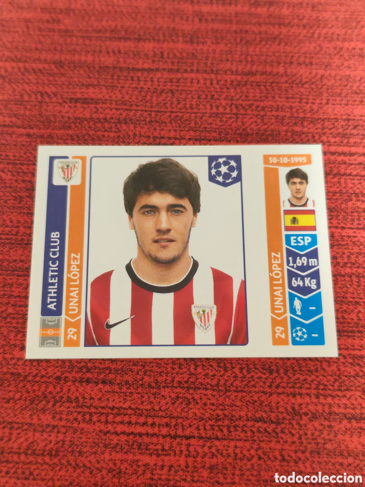 Cromos de f&uacute;tbol: 612 UNAI L&Oacute;PEZ ATHLETIC BILBAO UEFA CHAMPIONS LEAGUE 2014 2015 PANINI