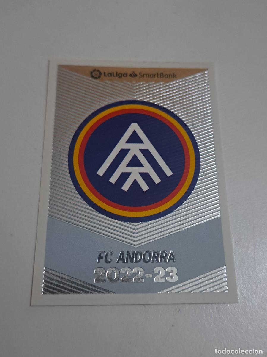 Cromos de f&uacute;tbol: CROMO LIGA 22-23 2022-23 FC ANDORRA ESCUDO NUMERO 3 EDICIONES ESTE PANINI