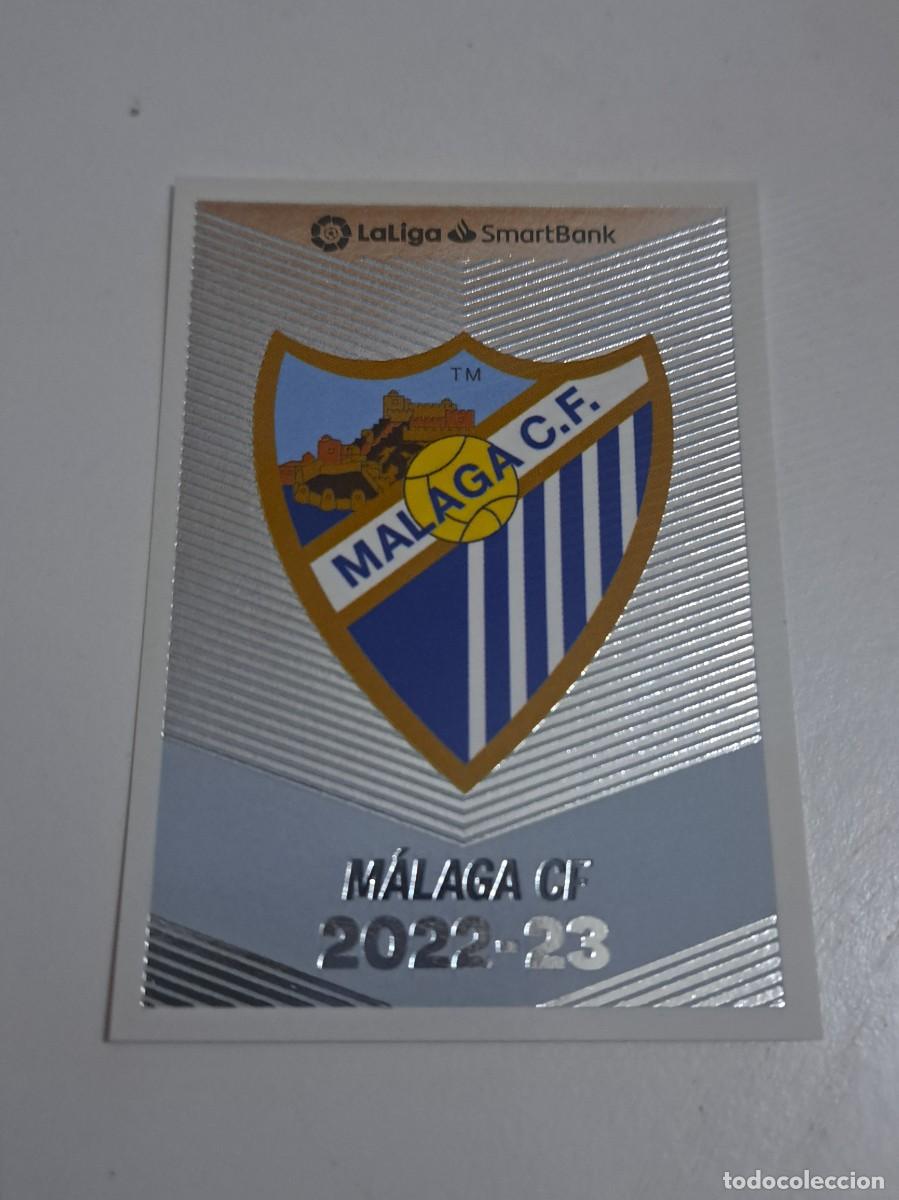 Cromos de f&uacute;tbol: CROMO LIGA 22-23 2022-23 MALAGA CF ESCUDO NUMERO 14 EDICIONES ESTE PANINI