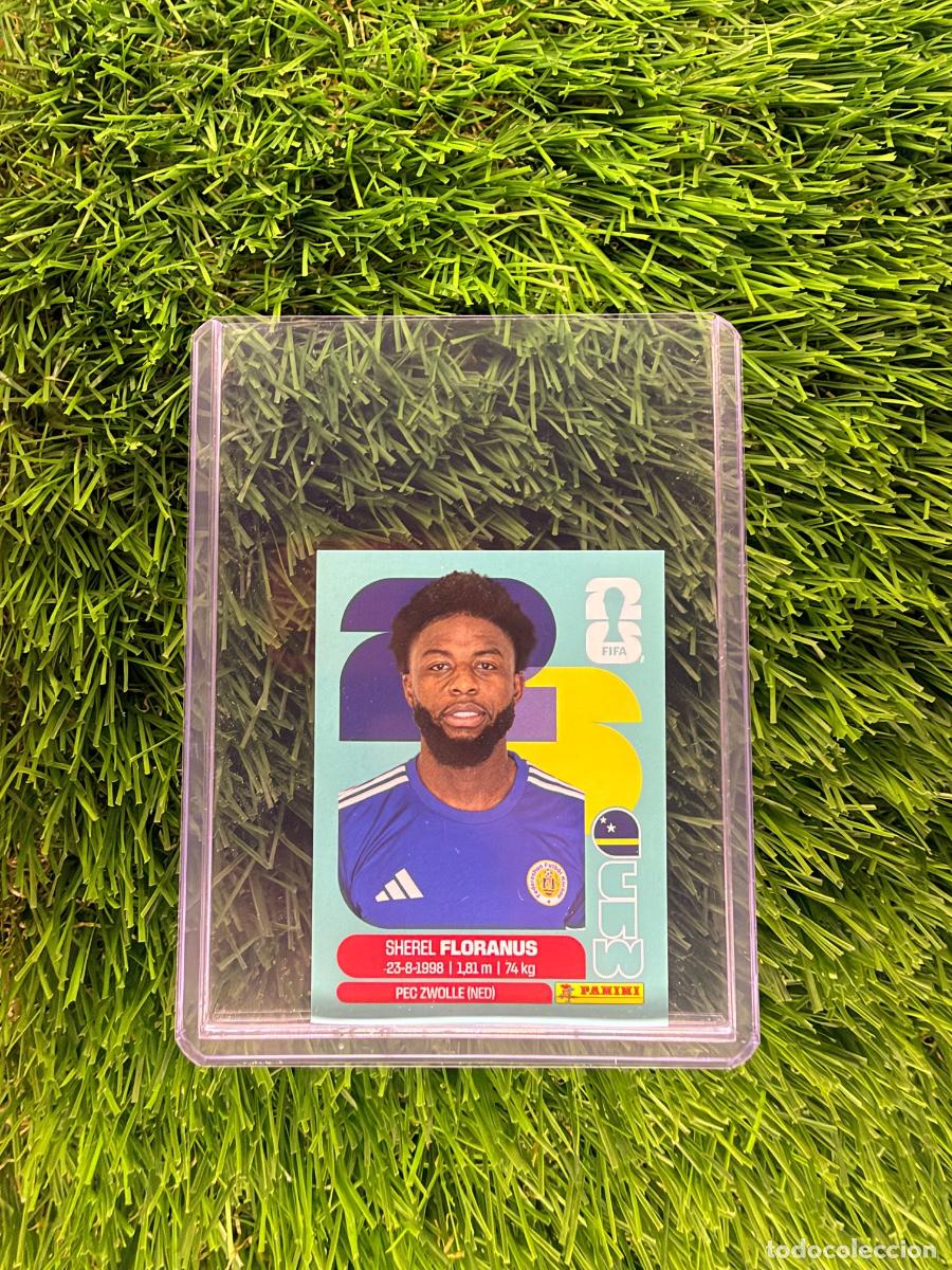 Cromos de f&uacute;tbol: N&ordm; CUW4 Sherel Floranus Cura&ccedil;ao Mundial 2026 Stickers