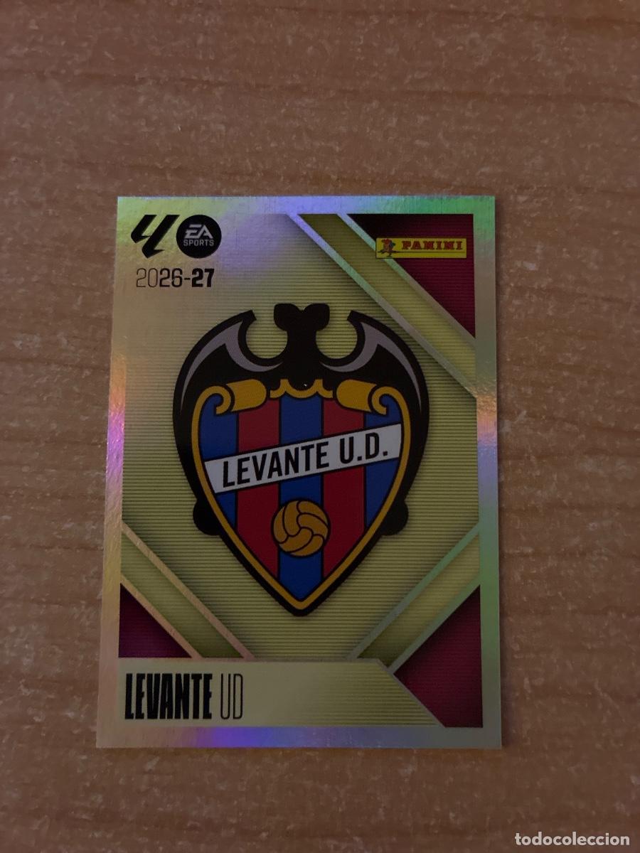 Cromos de f&uacute;tbol: 1 ESCUDO LEVANTE LIGA ESTE 2026 2027