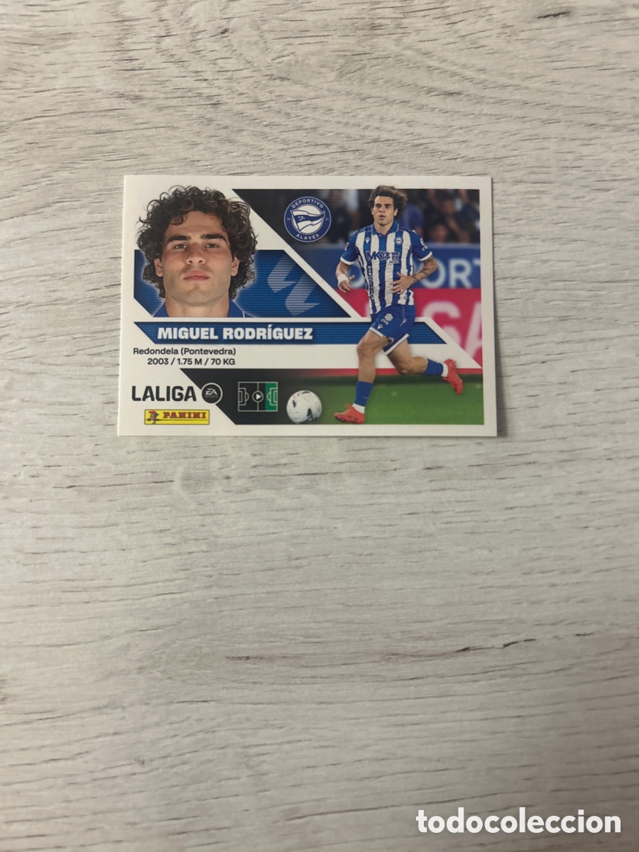 Cromos de f&uacute;tbol: Miguel Rodr&iacute;guez 44 &Uacute;ltimos Fichajes Alav&eacute;s Cuarta 4 Edici&oacute;n Liga Este 2026/27 26-27 Panini